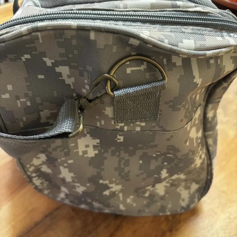 NRA Range Gear Duffle Bag Digital Camo Green Top Handle 18” x 10” x 6